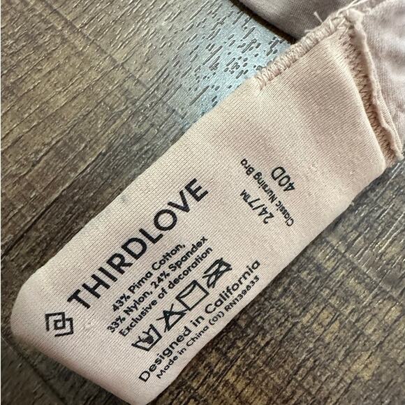 NWT Thirdlove Classic Nursing Bra Size 40D - Picture 7 of 8